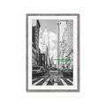 Picture of Big Cat on street of NY _GroupedProduct_Rectangle_Portrait_Framed_Matted_
