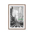 Picture of Big Cat on street of NY _GroupedProduct_Rectangle_Portrait_Framed_Matted_