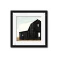 Picture of Big Black Barn _GroupedProduct_Square_Framed_Matted_