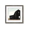 Picture of Big Black Barn _GroupedProduct_Square_Framed_Matted_