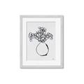 Picture of A Floral Sketch _GroupedProduct_Rectangle_Portrait_Framed_Matted_