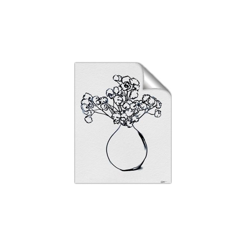 Picture of A Floral Sketch _GroupedProduct_Rectangle_Portrait_Unframed_Print_Only_