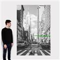 Picture of Big Cat on street of NY _GroupedProduct_Rectangle_Portrait_Canvas_