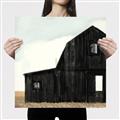 Picture of Big Black Barn _GroupedProduct_Square_Canvas_