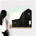 Picture of Big Black Barn _GroupedProduct_Square_Canvas_