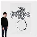 Picture of A Floral Sketch _GroupedProduct_Rectangle_Portrait_Canvas_