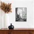 Picture of Big Cat on street of NY _GroupedProduct_Rectangle_Portrait_Canvas_Framed_