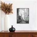 Picture of Big Cat on street of NY _GroupedProduct_Rectangle_Portrait_Canvas_Framed_