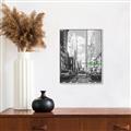 Picture of Big Cat on street of NY _GroupedProduct_Rectangle_Portrait_Canvas_Framed_