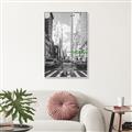 Picture of Big Cat on street of NY _GroupedProduct_Rectangle_Portrait_Canvas_Framed_