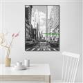 Picture of Big Cat on street of NY _GroupedProduct_Rectangle_Portrait_Canvas_Framed_