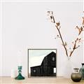 Picture of Big Black Barn _GroupedProduct_Square_Canvas_Framed_