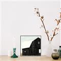 Picture of Big Black Barn _GroupedProduct_Square_Canvas_Framed_