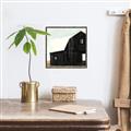 Picture of Big Black Barn _GroupedProduct_Square_Canvas_Framed_