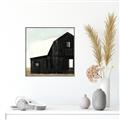 Picture of Big Black Barn _GroupedProduct_Square_Canvas_Framed_