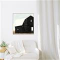 Picture of Big Black Barn _GroupedProduct_Square_Canvas_Framed_