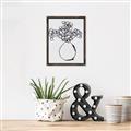Picture of A Floral Sketch _GroupedProduct_Rectangle_Portrait_Canvas_Framed_