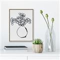 Picture of A Floral Sketch _GroupedProduct_Rectangle_Portrait_Canvas_Framed_