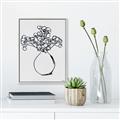 Picture of A Floral Sketch _GroupedProduct_Rectangle_Portrait_Canvas_Framed_