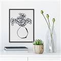 Picture of A Floral Sketch _GroupedProduct_Rectangle_Portrait_Canvas_Framed_