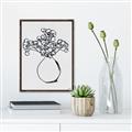 Picture of A Floral Sketch _GroupedProduct_Rectangle_Portrait_Canvas_Framed_
