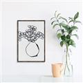 Picture of A Floral Sketch _GroupedProduct_Rectangle_Portrait_Canvas_Framed_