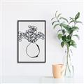 Picture of A Floral Sketch _GroupedProduct_Rectangle_Portrait_Canvas_Framed_