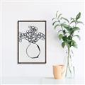 Picture of A Floral Sketch _GroupedProduct_Rectangle_Portrait_Canvas_Framed_