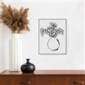 Picture of A Floral Sketch _GroupedProduct_Rectangle_Portrait_Canvas_Framed_