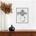 Picture of A Floral Sketch _GroupedProduct_Rectangle_Portrait_Canvas_Framed_
