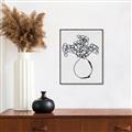 Picture of A Floral Sketch _GroupedProduct_Rectangle_Portrait_Canvas_Framed_