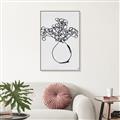 Picture of A Floral Sketch _GroupedProduct_Rectangle_Portrait_Canvas_Framed_