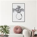 Picture of A Floral Sketch _GroupedProduct_Rectangle_Portrait_Canvas_Framed_
