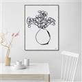 Picture of A Floral Sketch _GroupedProduct_Rectangle_Portrait_Canvas_Framed_