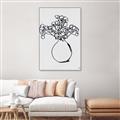 Picture of A Floral Sketch _GroupedProduct_Rectangle_Portrait_Canvas_Framed_