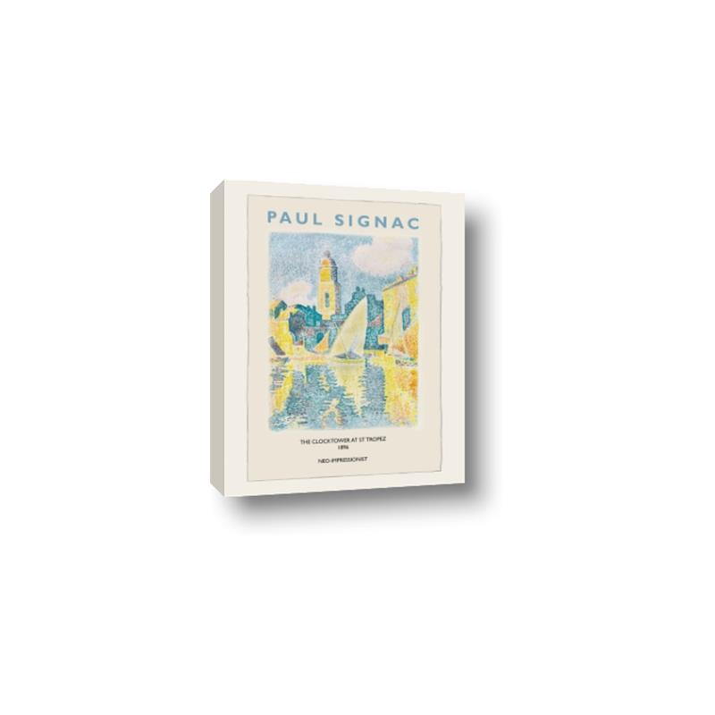 Picture of The Clocktower at St.Tropez - Paul Signac _GroupedProduct_Rectangle_Portrait_Canvas_