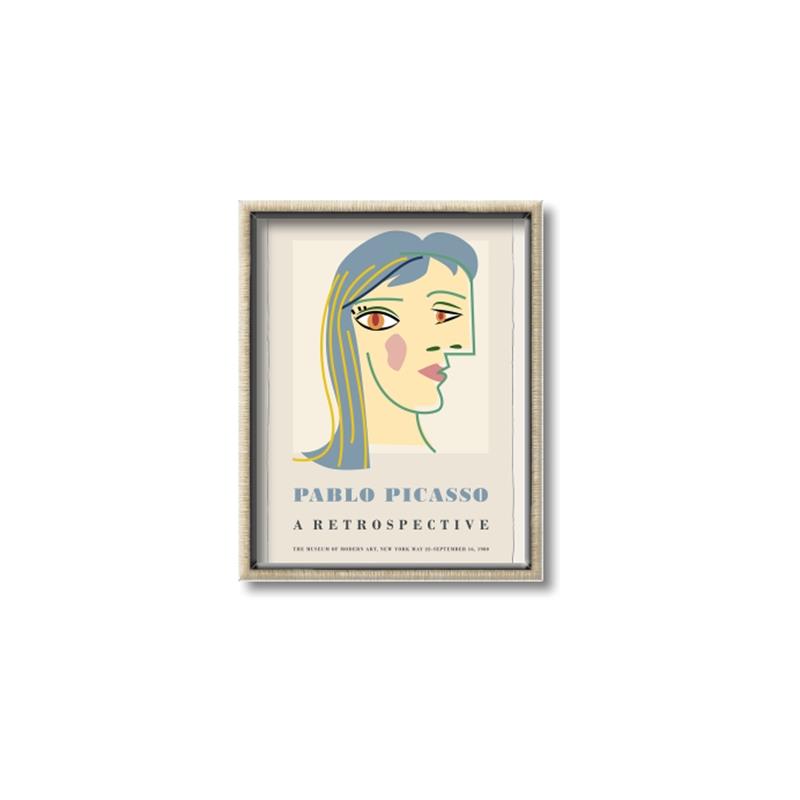 Picture of Retrospective - Picasso _GroupedProduct_Rectangle_Portrait_Canvas_Framed_