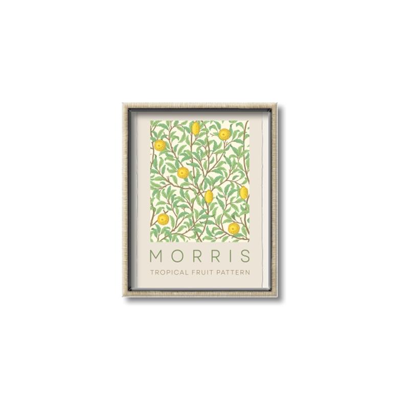 Picture of Tropical Fruit Pattern -Morris _GroupedProduct_Rectangle_Portrait_Canvas_Framed_