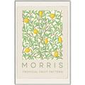 Picture of Tropical Fruit Pattern -Morris _GroupedProduct_Rectangle_Portrait_Canvas_Framed_