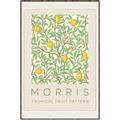Picture of Tropical Fruit Pattern -Morris _GroupedProduct_Rectangle_Portrait_Canvas_Framed_
