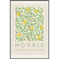Picture of Tropical Fruit Pattern -Morris _GroupedProduct_Rectangle_Portrait_Canvas_Framed_