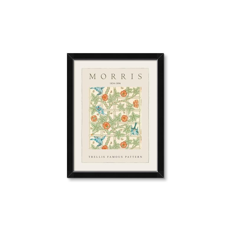 Picture of Trellis Famous Pattern - Morris _GroupedProduct_Rectangle_Portrait_Framed_Matted_