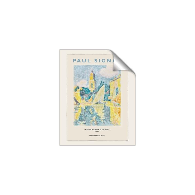 Picture of The Clocktower at St.Tropez - Paul Signac _GroupedProduct_Rectangle_Portrait_Unframed_Print_Only_