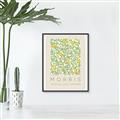 Picture of Tropical Fruit Pattern -Morris _GroupedProduct_Rectangle_Portrait_Canvas_Framed_