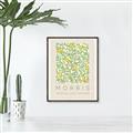Picture of Tropical Fruit Pattern -Morris _GroupedProduct_Rectangle_Portrait_Canvas_Framed_