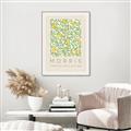 Picture of Tropical Fruit Pattern -Morris _GroupedProduct_Rectangle_Portrait_Canvas_Framed_