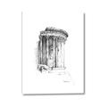 Picture of Greek Column Sketch _GroupedProduct_Rectangle_Portrait_Canvas_