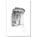 Picture of Greek Column Sketch _GroupedProduct_Rectangle_Portrait_Canvas_