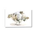 Picture of White Hydrangea in a Vase _GroupedProduct_Rectangle_Landscape_Canvas_