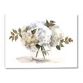 Picture of White Hydrangea in a Vase _GroupedProduct_Rectangle_Landscape_Canvas_